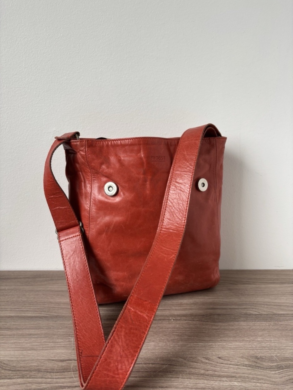 M0851 Crossboy 100% Leather Orange Made In Canada Authentic ❤️  thefashionseller - Picture 8 of 8
